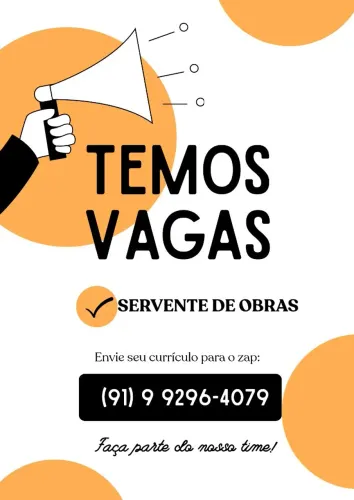 CONSTRUTORA CONTRATA SERVENTE DE OBRAS 