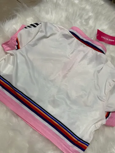 Cropped feminino SHEIN icon rosa 