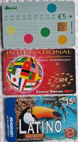 cartoes telefonicos europeus de 2003