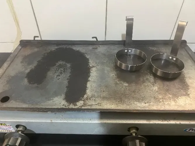 Chapa a gás + embalagens