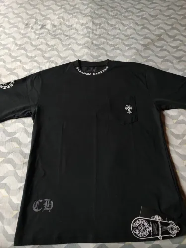 Chrome Hearts Horse Shoe Logo Pocket T-shirt Black original.