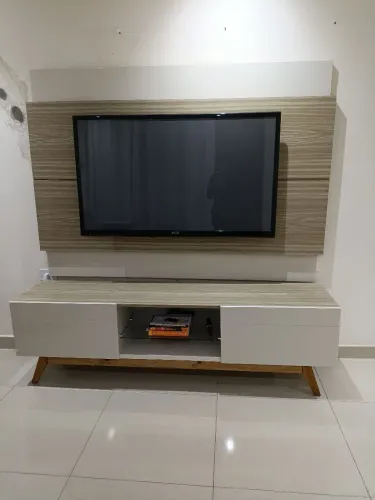 Rack com Painel Classic 2 gavetas 