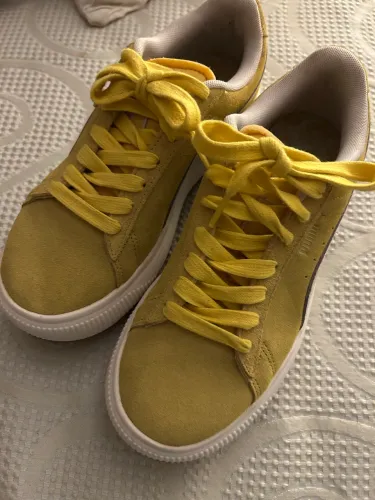 tênis suede puma classic - amarelo