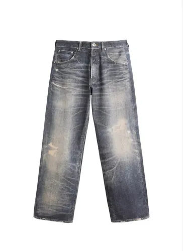 Calça jeans Zara baggy fit com lavagem 