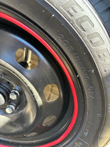 Pneus e rodas 16 par para reboque