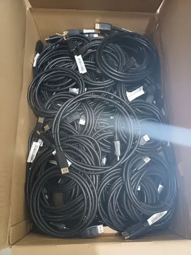 Lote com 150 cabos displayport Hp com 1,8m novos