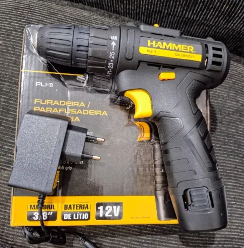 Parafusadeira e Furadeira a Bateria Hammer PLI-11