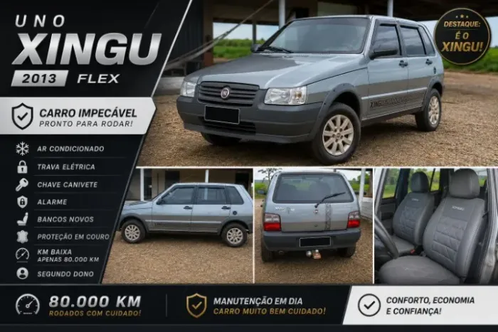 Fiat Uno WAY Xingu 1.0 EVO F.flex 8V 5P 2013
