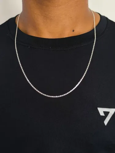 Corrente piastrine de prata 925k