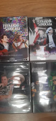(Lote) Fernando e Sorocaba Acústico Ópera de Arame Bola de Cristal Bala de Prata ao Vivo