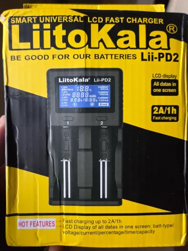 Carregador universal inteligente LiitoKala Lii-PD2 (Novo / Na Caixa / Nunca Usado)