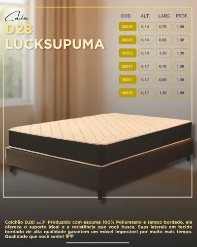 Colchão Casal D28 frete grátis