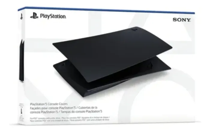 Tampa / Faceplate PS5 Fat Mídia Física Midnight Black - Original Sony (Lacrada)