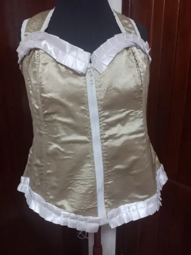 Corset dourado tamanho G