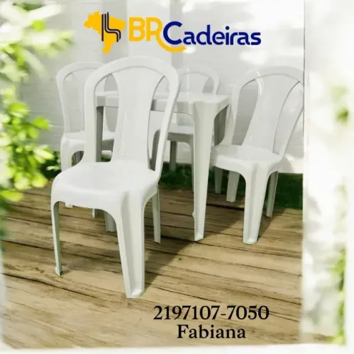 Mesa e cadeiras para area externa 