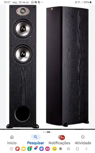 Caixas Torre Polk Audio 330T black 