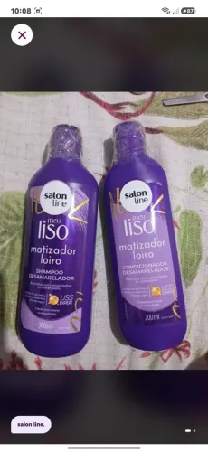 Kit shampoo matizador salon line