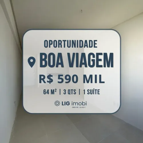 Oportunidade para Venda em Boa Viagem! | 64m² | 3 Quartos (1 Suíte) | Localização Estratég