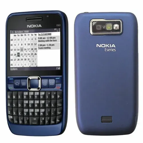 Nokia E63 Azul Tela 2.36 Camera 2Mpx 2gb Wi-fi Bluetooth Symbian
