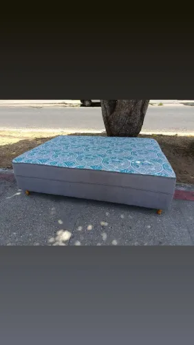 Cama box casal de mola