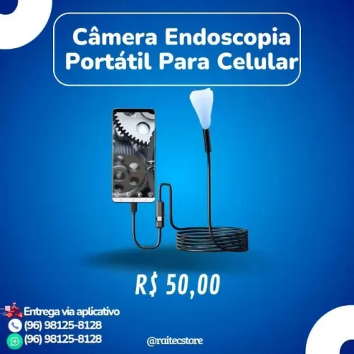 Camera de endoscopia portátil