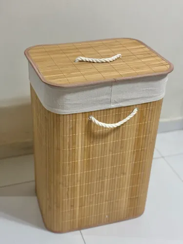 Cesto para Roupa de Bambu