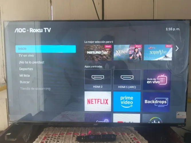 Smart TV 43 polegadas NOVA AOC ROKU