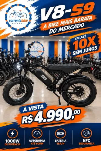 Bike elétrica V8 - S9
