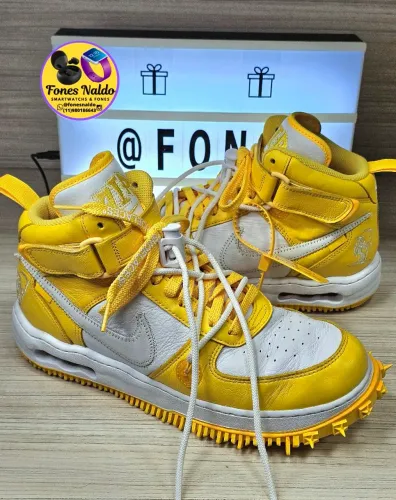 Nike Air Force 1 Mid Off-White Varsity Maize