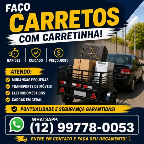Carretos com carretinha.
