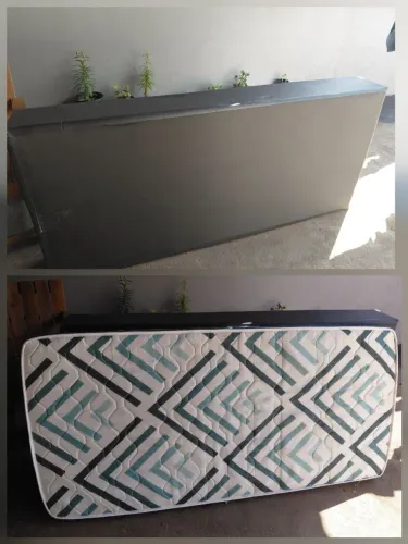 Cama box + colchão solteiro