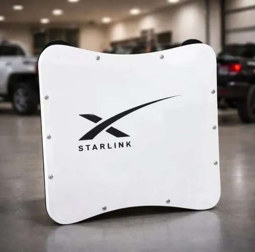 Case - Starlink Mini (preta e branca)