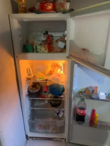 Geladeira funcionando tudo 
