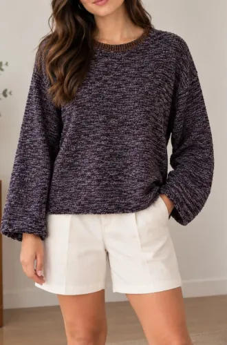 Blusa tricô feminina