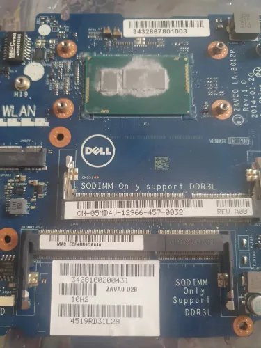 Placa mãe Dell de notebook