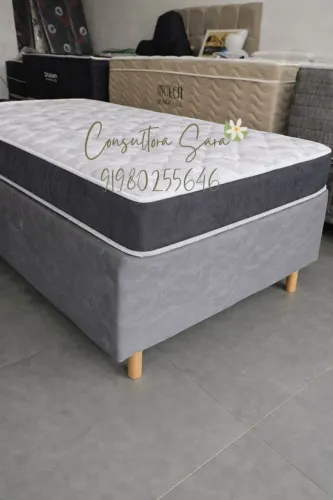 BASE+COLCHÃO D33 SOLTEIRO COM FRETE GRÁTIS
