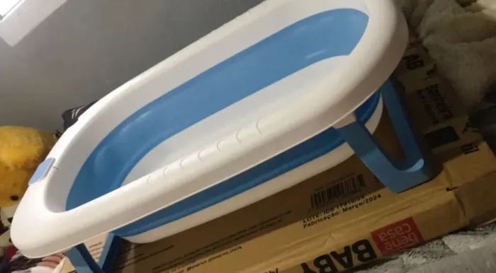 BANHEIRA DOBRÁVEL PORTÁTIL INFANTIL BEBÊ