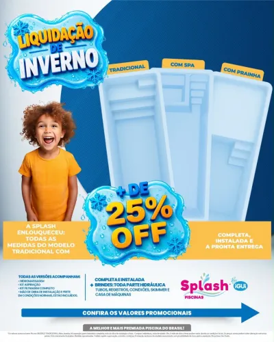 Liquidação de piscinas Slplash IGUI