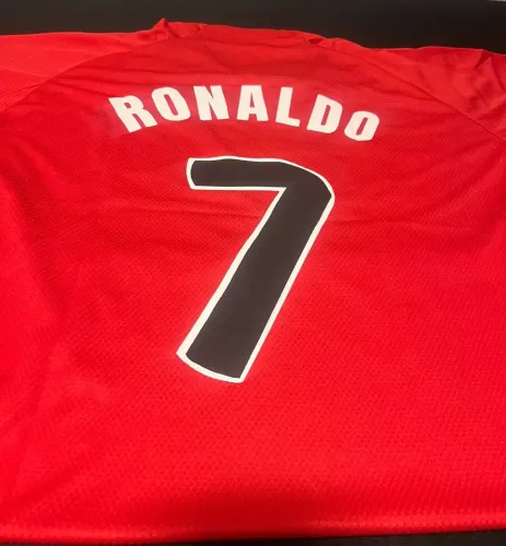 Camisa Man United retrô CR7 tamanho GG - Nacional Primeira Linha 