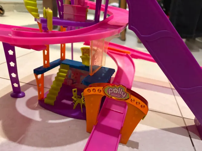 Pista Polly Pocket Corrida no Shopping