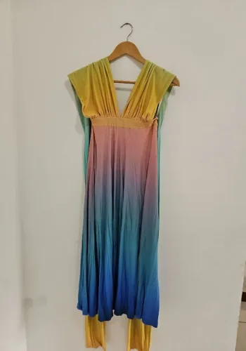 Vestido degradê Tie Dye Farm Bahia - Tam M
