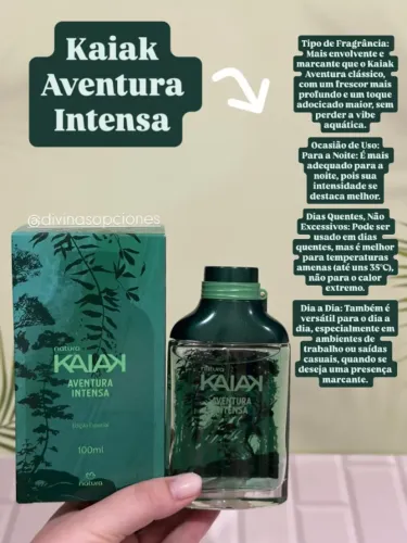 ?Perfume Kaiak Aventura Intensa da Natura?