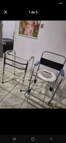 Vendo uma cadeira de banho e um andaja 