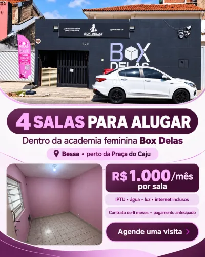 Salas para alugar dentro de academia no Bessa