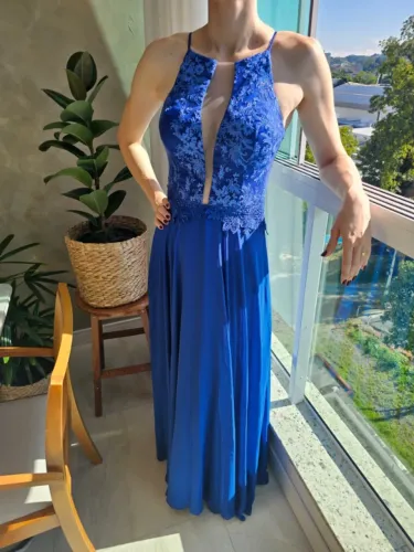 Vestido de festa azul