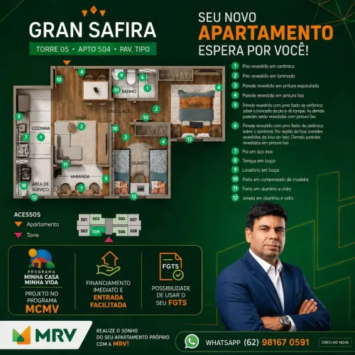 Gran Safira , Apartamentos 2/4 C Elevador Na Regiao Do Parque Atheneu