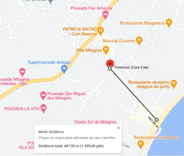 Aluguel de terreno em São Miguel dos Milagres - Povoado de Porto da Rua - 1.130,95 m2