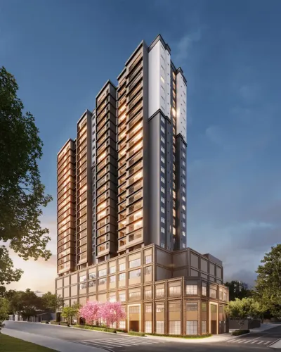 Apartamento para venda possui 84 metros quadrados com 2 quartos