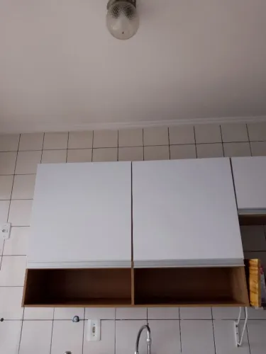 Armário de cozinha/parede,dia portas,dobradiças com amortecedor,branco/madeira ,84x120