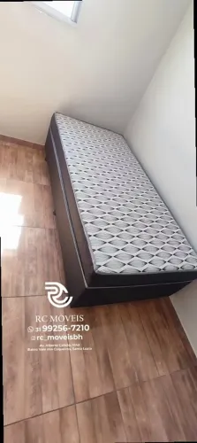 Cama box solteiro 88x1.88 Molas Ensacadas Acoplado Direto da Fábrica